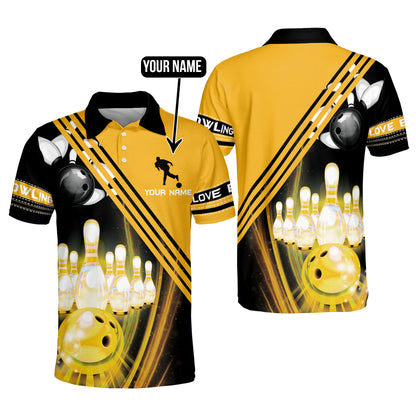 Custom Bowling Polo Shirts Men Women BO0119