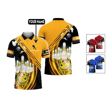 Custom Bowling Polo Shirts Men Women BO0119