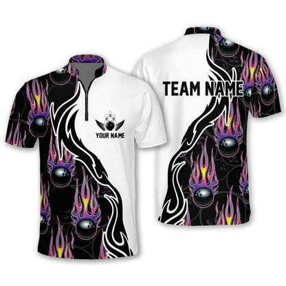 Custom Flame Bowling Jersey For Team BO0237