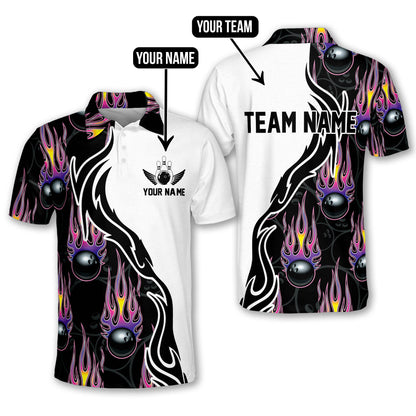 Custom Flame Bowling Jersey For Team BO0237