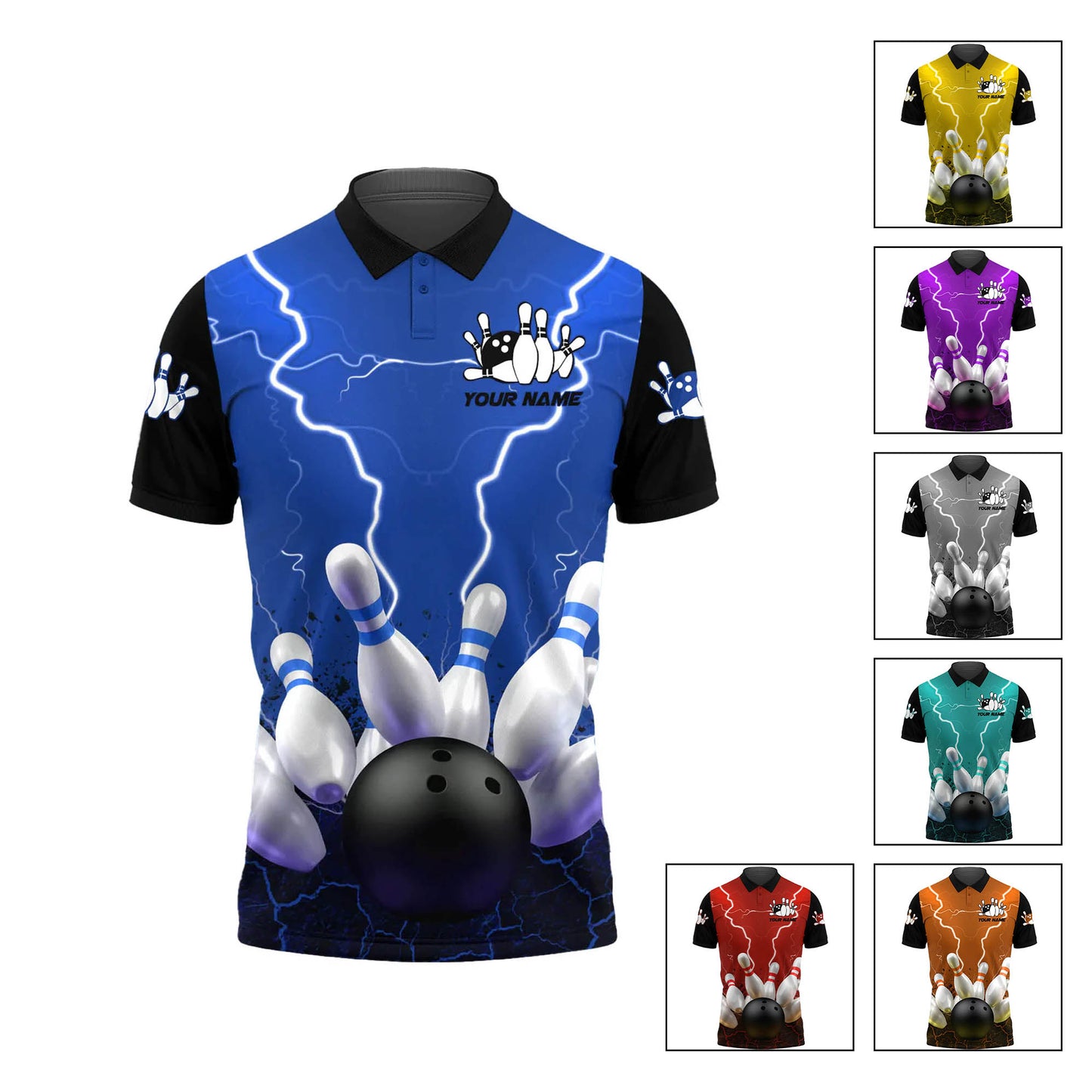 Custom Bowling Polo Shirts Unisex BO0278