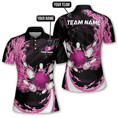 Custom Bowling Polo Shirts For Team BO0340