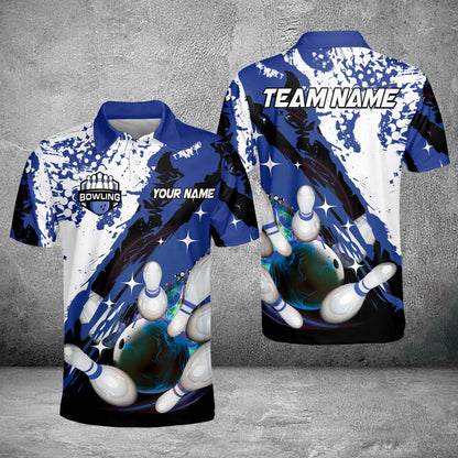 Custom Bowling Polo Shirts For Team BO0341