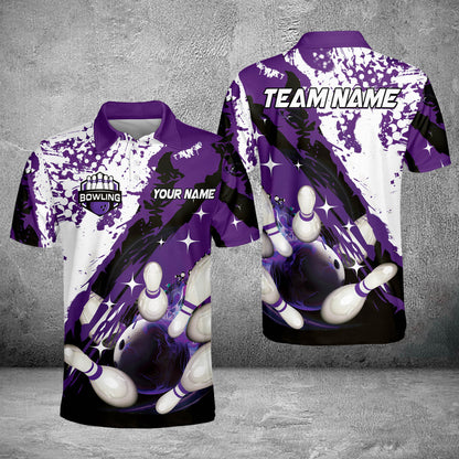 Custom Bowling Polo Shirts For Team BO0341