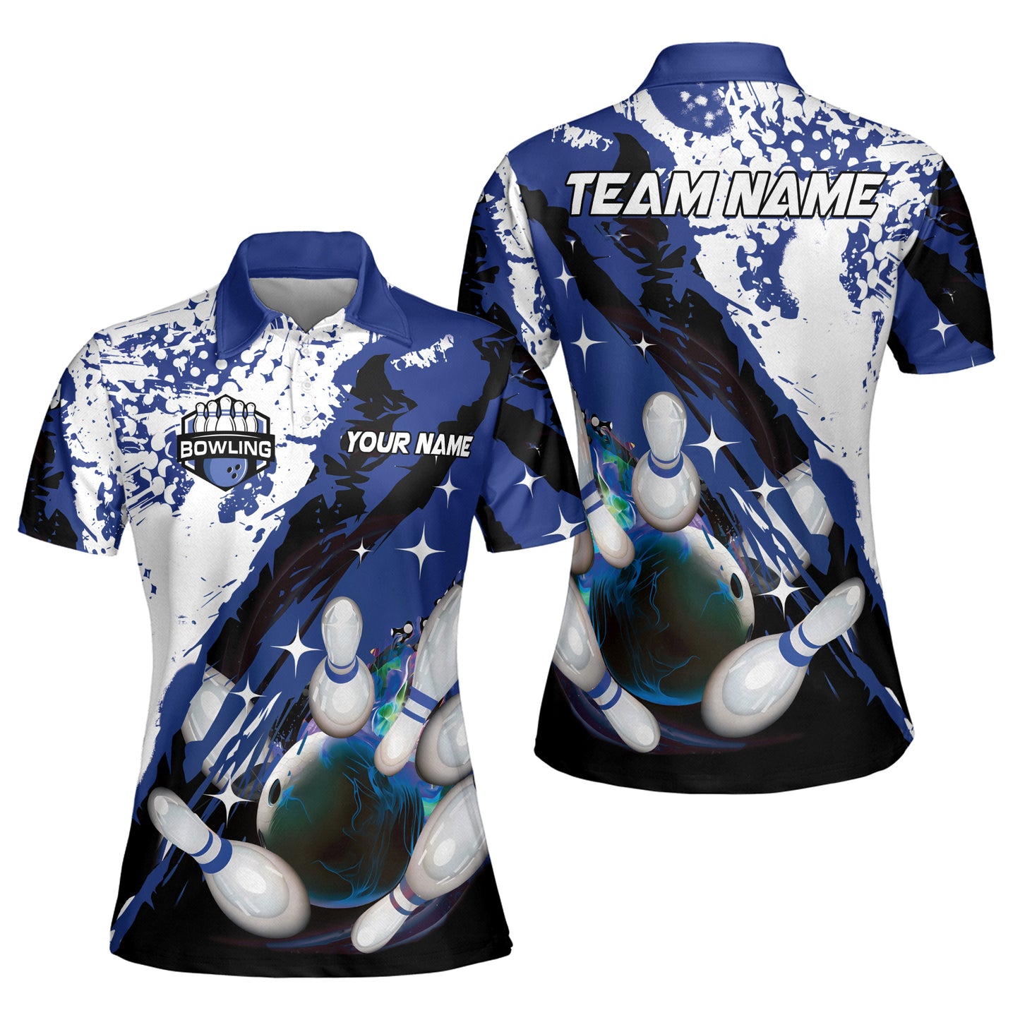 Custom Bowling Polo Shirts For Team BO0341