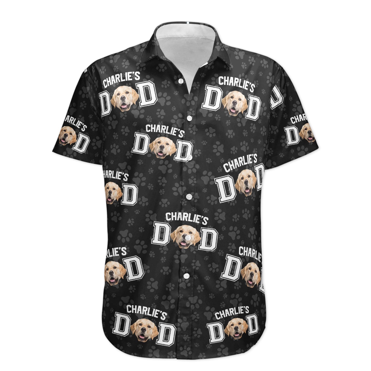 Best Dog Dad - Personalized Photo Hawaiian Shirt HA0018