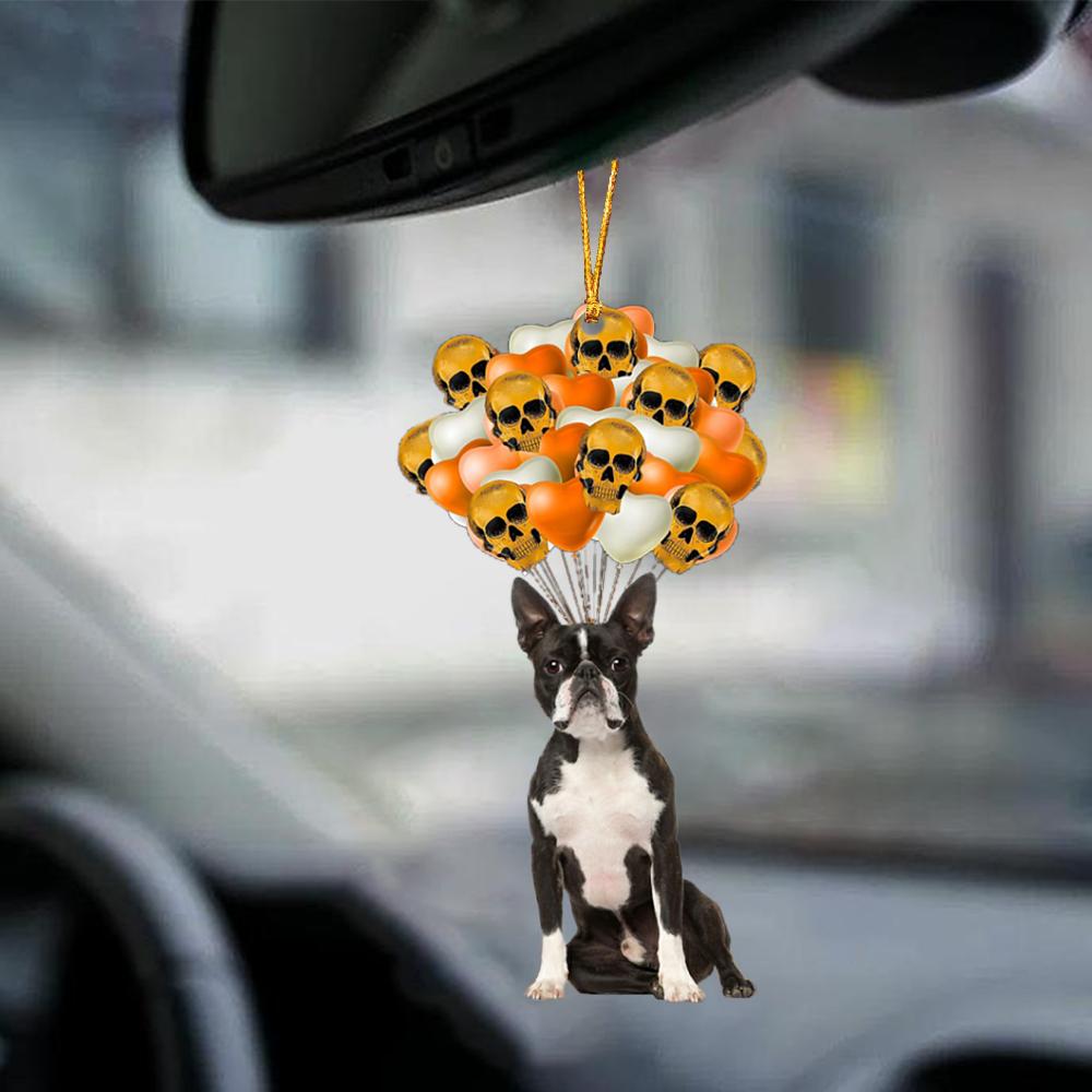 Boston Terrier Halloween Car Ornament Dog Ornament For Halloween OO1139