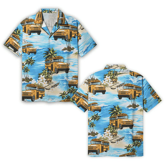 Bus Driver Hawaiian Shirt For Men, Summer Bus Driver Lover Gifts HO0508