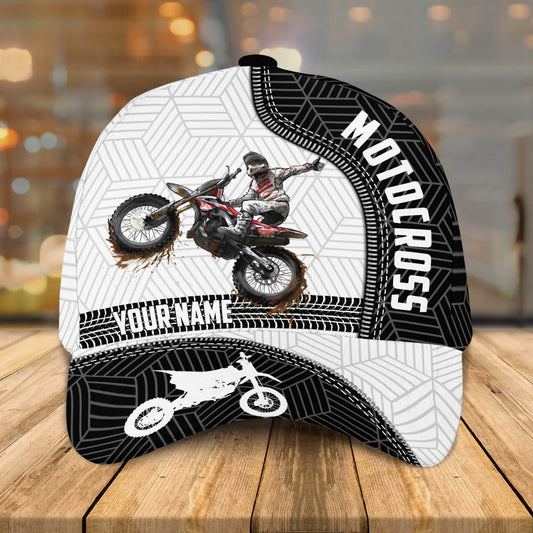 3D Classic Cap Motocross Personalized Name Cap Tendpins CA0820