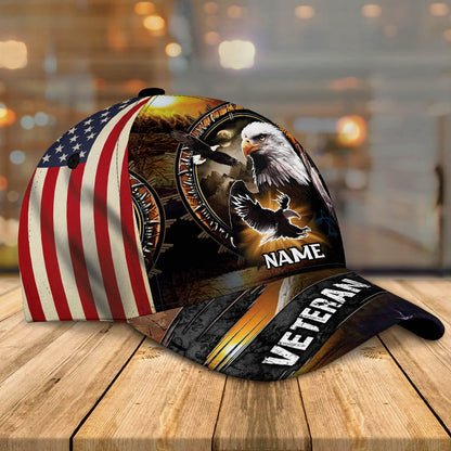 3D Classic Cap Veteran 01 Personalize Name Cap Nama227 Tendpins CA1308