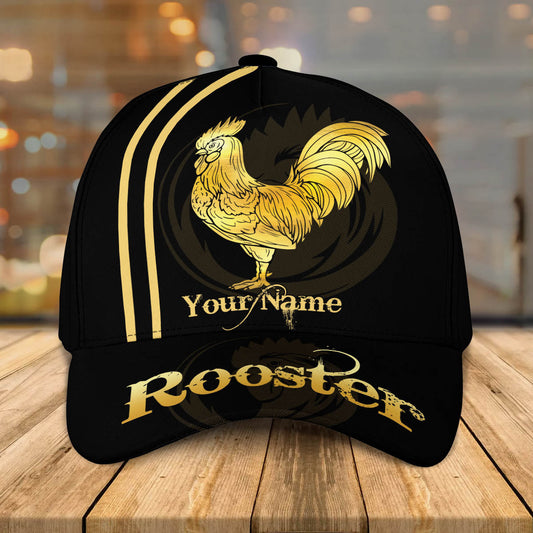 3D Classic Cap Rooster Personalized Name Cap 84 Tendpins CA1408