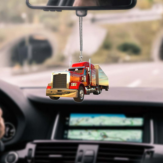 Red Truck Car Hanging Ornament Truck Ornament For Auto OO0629