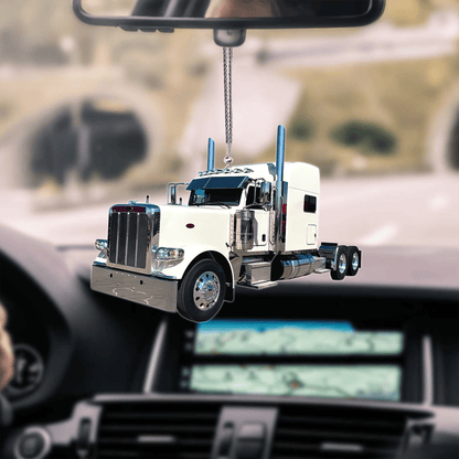 Tendpins White Truck Car Hanging Ornament Trucker Gifts OO0627