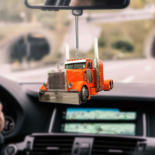 Tendpins Orange Truck Car Hanging Ornament OO0657