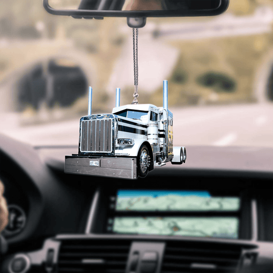 White Truck Car Hanging Ornament Tendpins OO0640