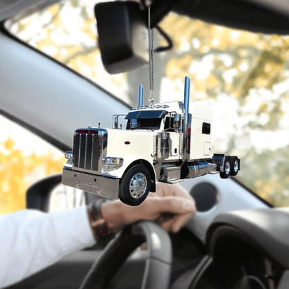 Tendpins White Truck Car Hanging Ornament Trucker Gifts OO0627