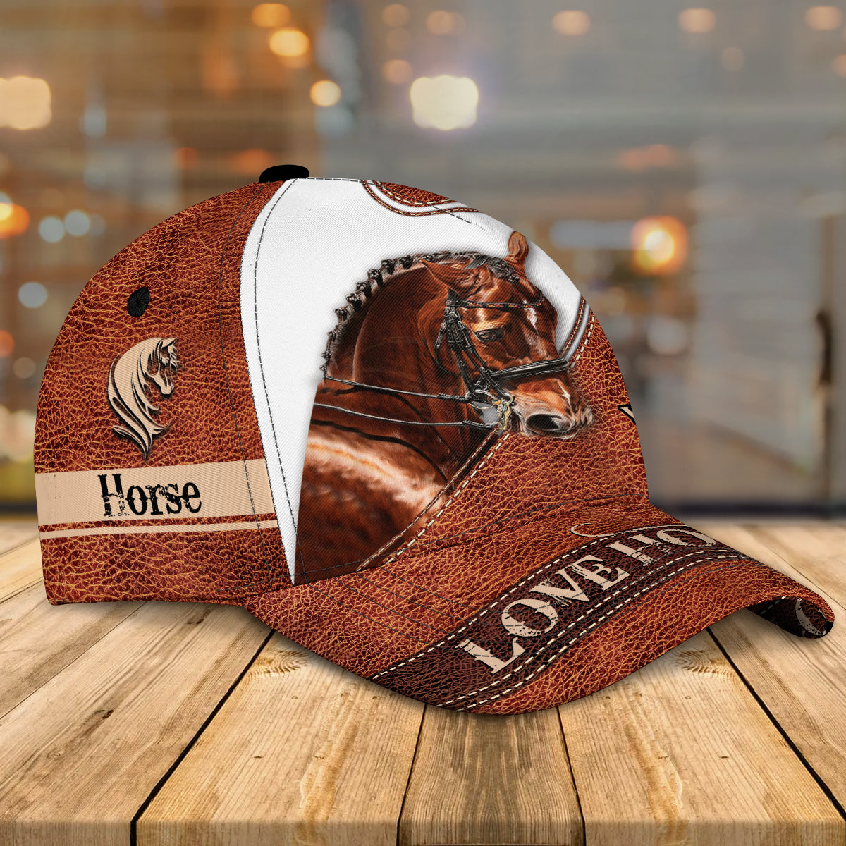 Tendpins Premium Unique 3D Full Print Baseball Horse Cap, Custom Name Classic 3D Hat Cap For Horse Lovers CO0401