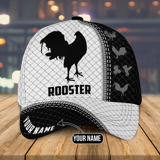 Premium Personalized Rooster Printed Baseball Cap Hat, Chicken Cap Hat CO0482