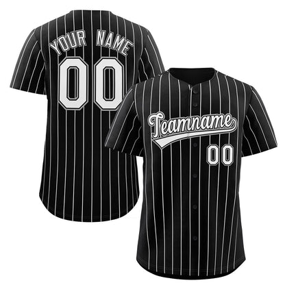 Custom Pinstripe Baseball Jersey Button Down Shirt Printed or Personalized Name Number for Men Women SO0239