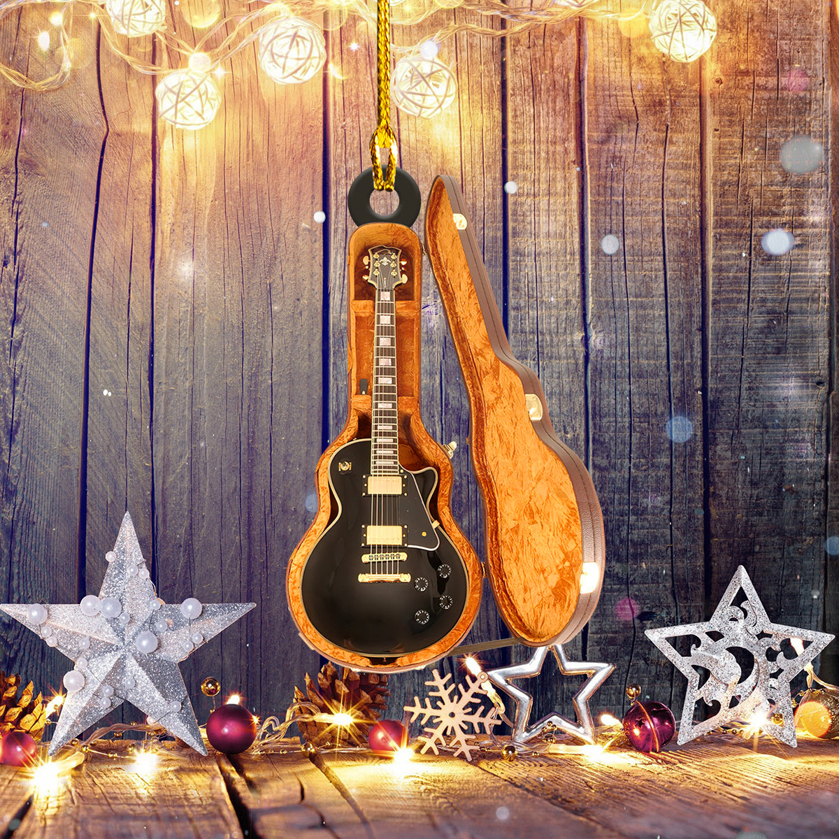 Personalized Name Guitar Acrylic Ornament, Best Christmas Gift for Musician Lover OO1655