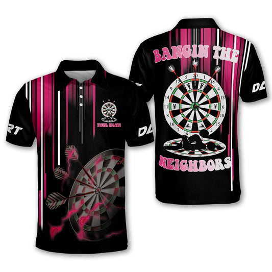 Tendpins Pink Sexy Dart Board Personalized Name, Team Name 3D Shirt DMA0018