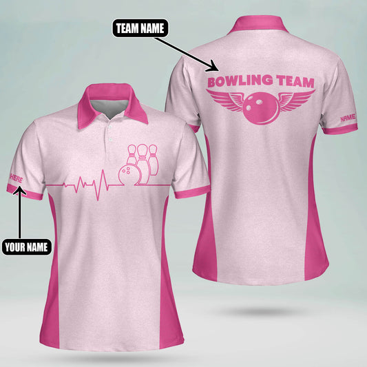 Heartbeat Pulse Bowling Shirts Women BW0036