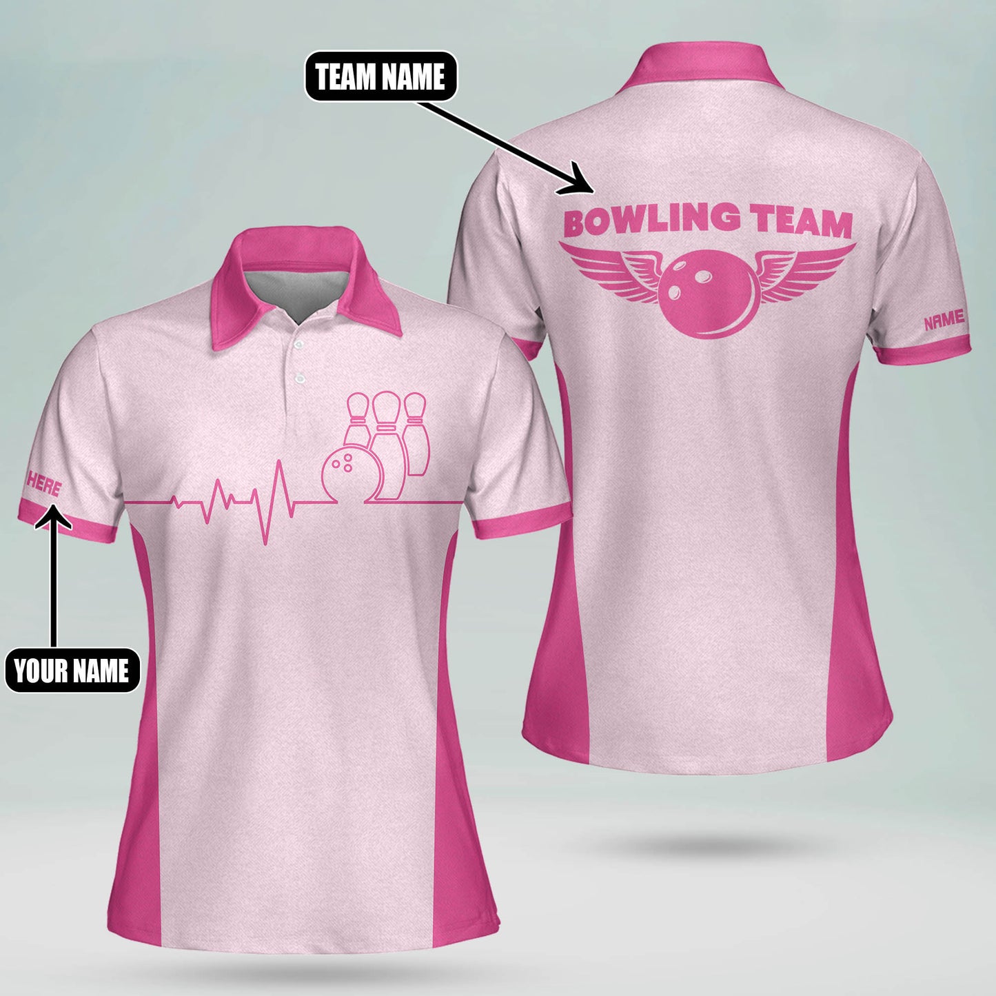 Custom 3D Womens Bowling Shirts BW0035