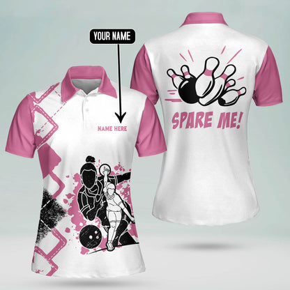 Custom Spare Me Pink Bowling Shirts BW0056