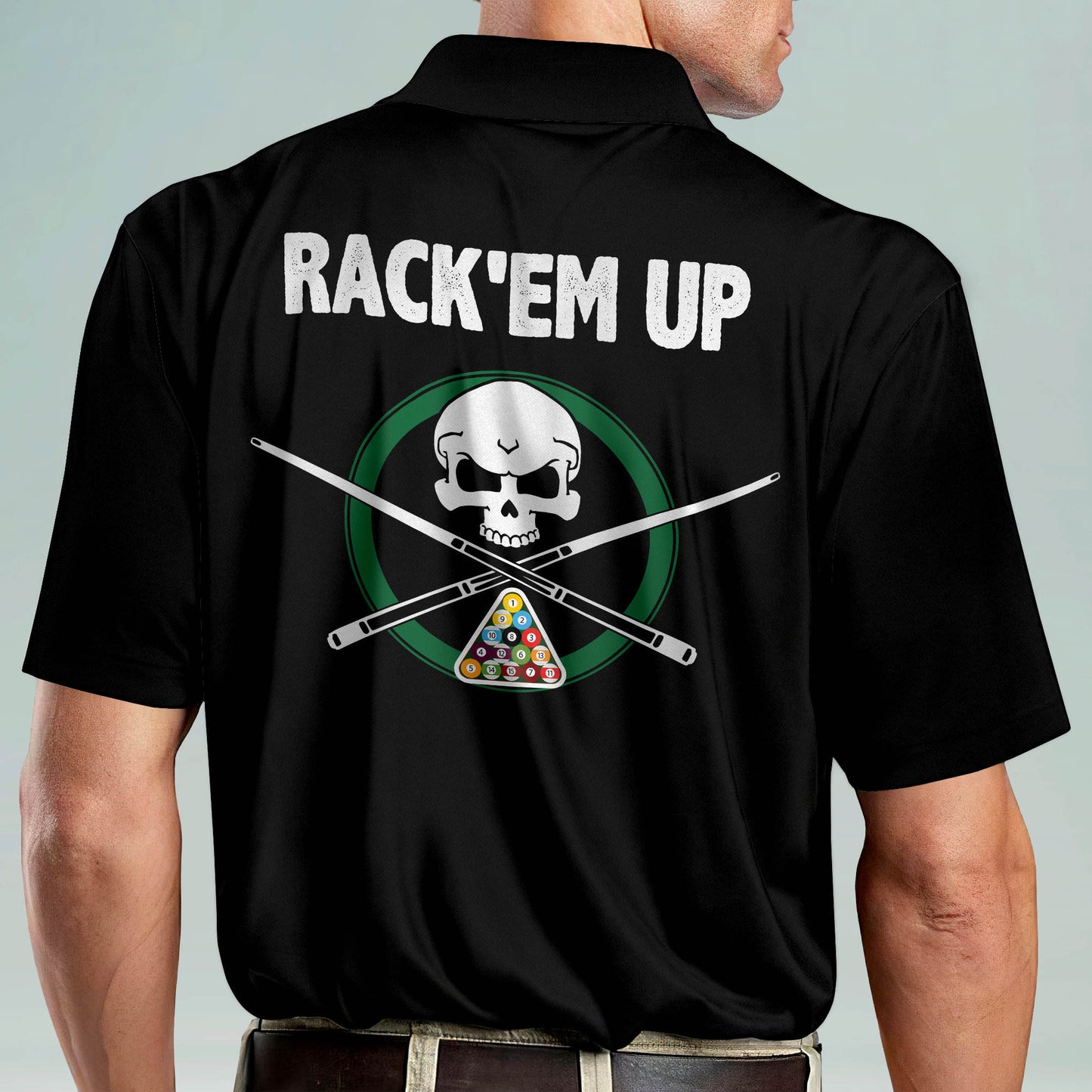 Rack'Em Up Billiard Polo Shirt BI0007