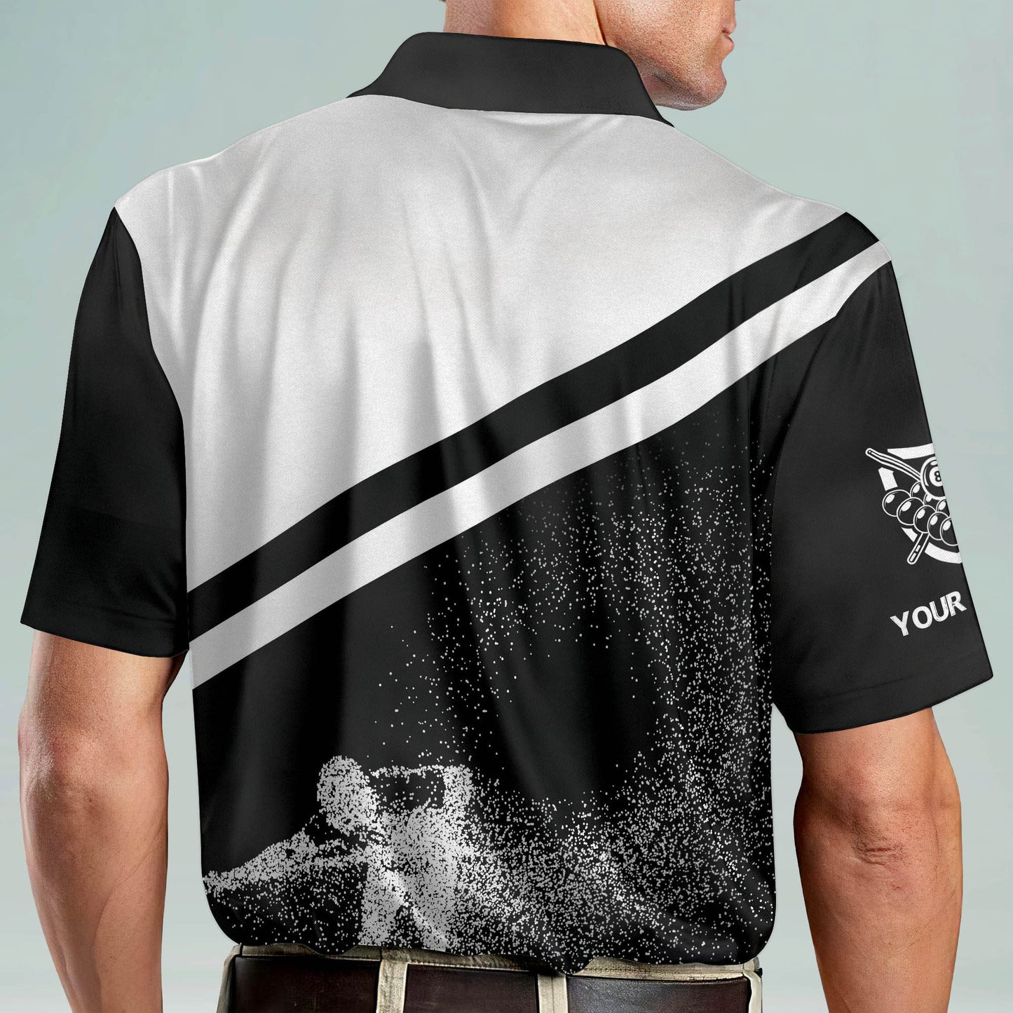 3D Funny 8 Ball Pool Billiard Polo Shirt BI0022