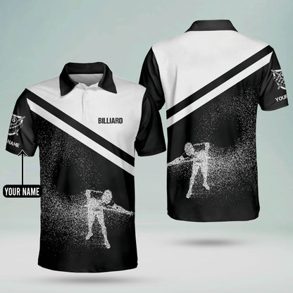 3D Funny 8 Ball Pool Billiard Polo Shirt BI0022