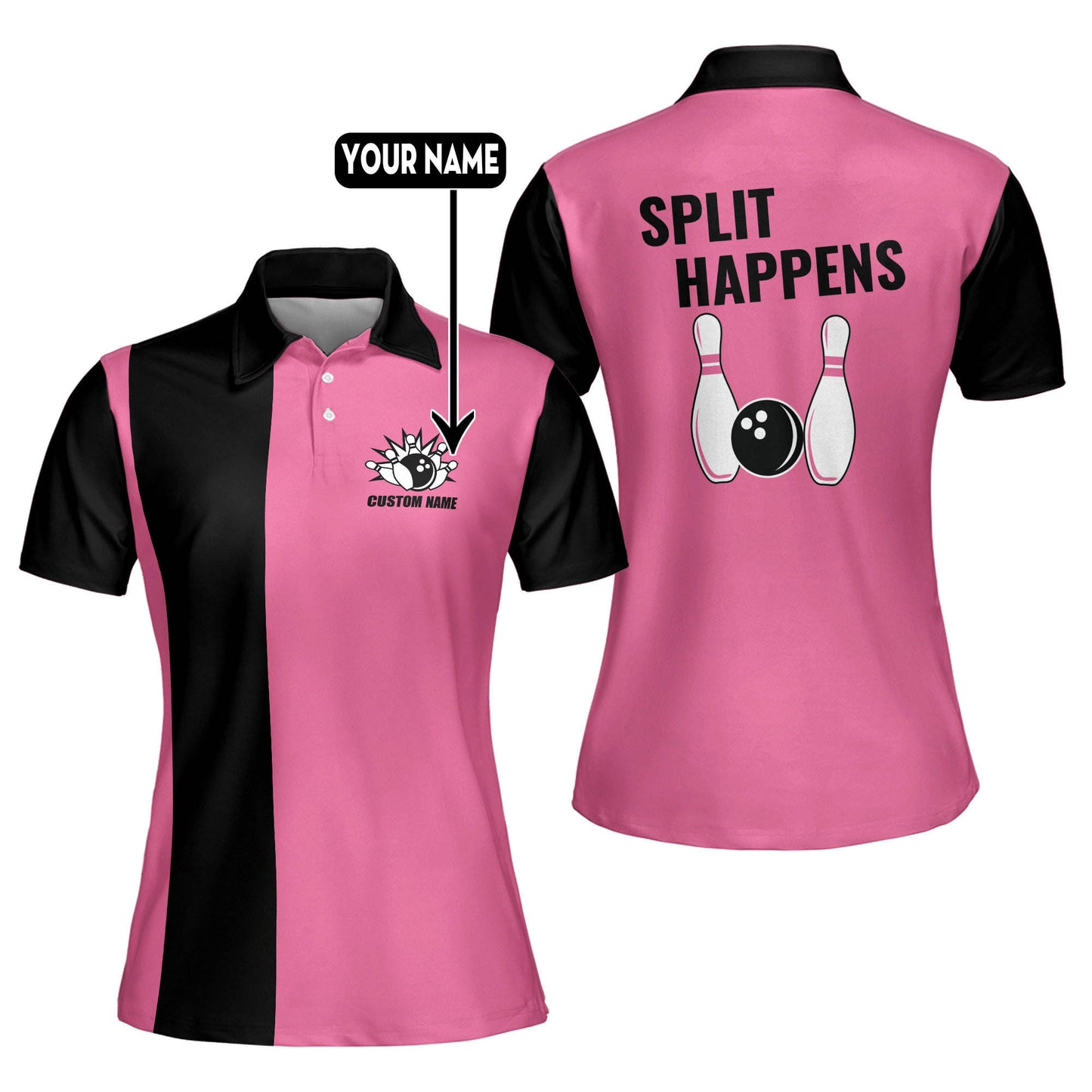 Split Happens Bowling Shirts Ladies BW0054