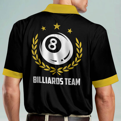 Tendpins Custom Billiard Dry Fit Polo Shirts for Men BI0036