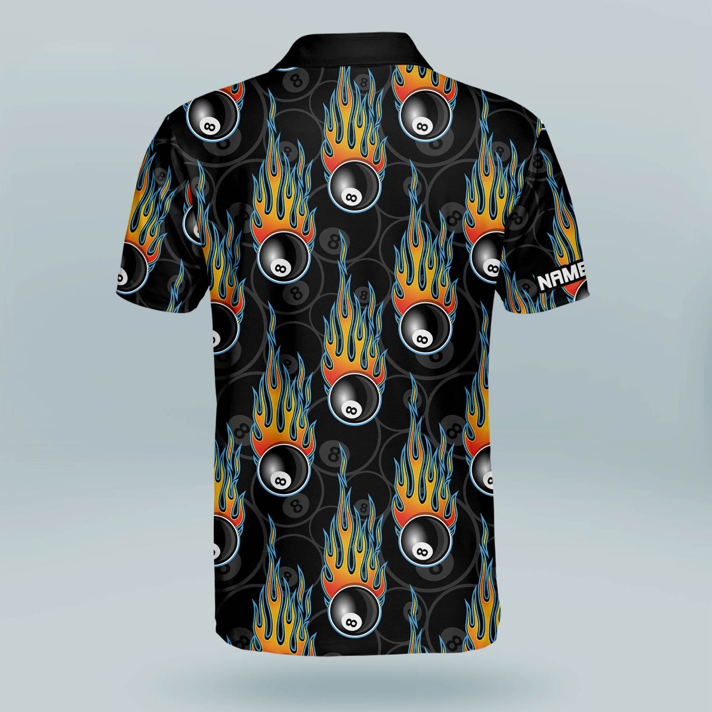 Funny 8 Ball Pool Billiard Polo Shirt BI0020