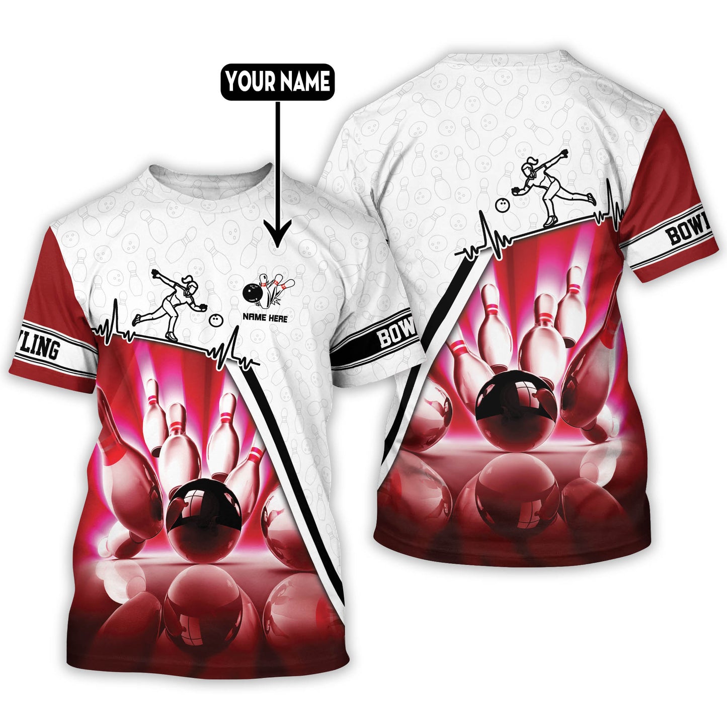 Custom Bowling TShirts for Women BWT0004