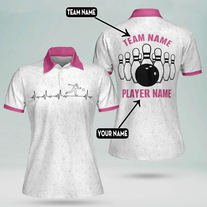 Heartbeat Bowling Team Shirts Ladies BW0041