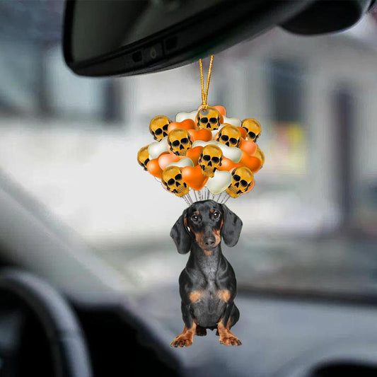 Dachshund 2 Halloween Car Ornament Dog Ornament For Halloween OO1144