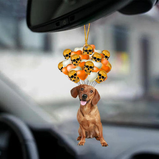 Dachshund Halloween Car Ornament Dog Ornament For Halloween OO1146