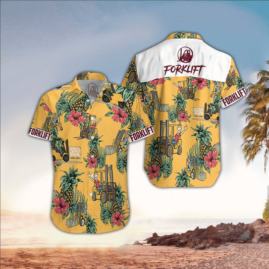 Forklift Driver Hawaiian Shirt For Men, Forklift Driver Lover Gifts HO0510