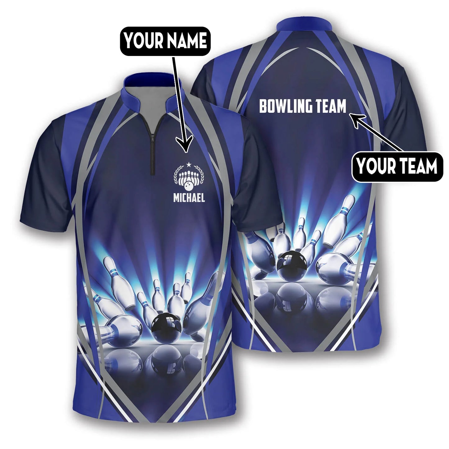 Custom Bowling Jersey For Team Unisex BO0017