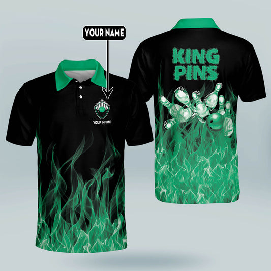 Custom Fire Bowling Shirt Crazy Unisex BM0234