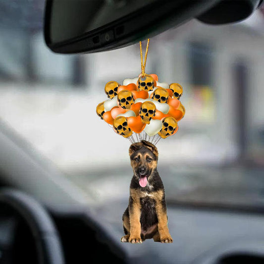 German Shepherd Halloween Car Ornament Dog Ornament For Halloween OO1130