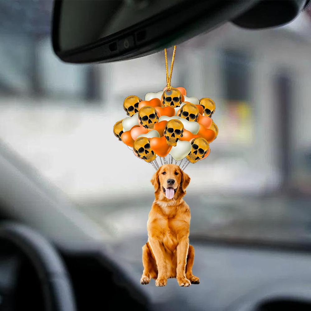 Golden Retriever Halloween Car Ornament Dog Ornament For Halloween OO1129