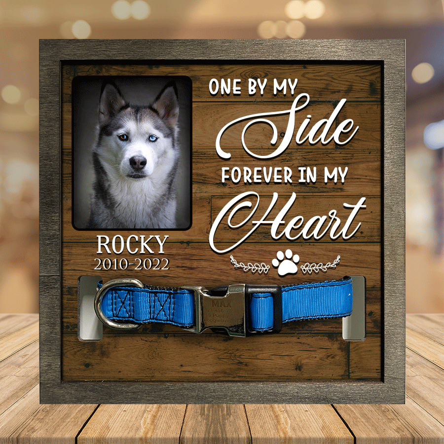 A Siberian Husky, Dog Picture Frames, Memorial Pet, walk beside us everyday Pet Memorial Gifts SO0152