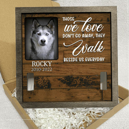 A Siberian Husky, Dog Picture Frames, Memorial Pet, walk beside us everyday Pet Memorial Gifts SO0152