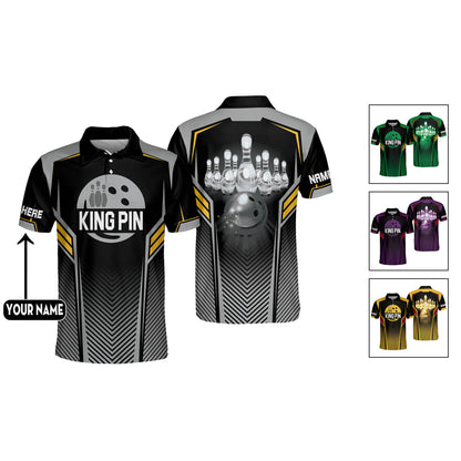 Custom Kingpin Crazy Bowling Shirts BM0080