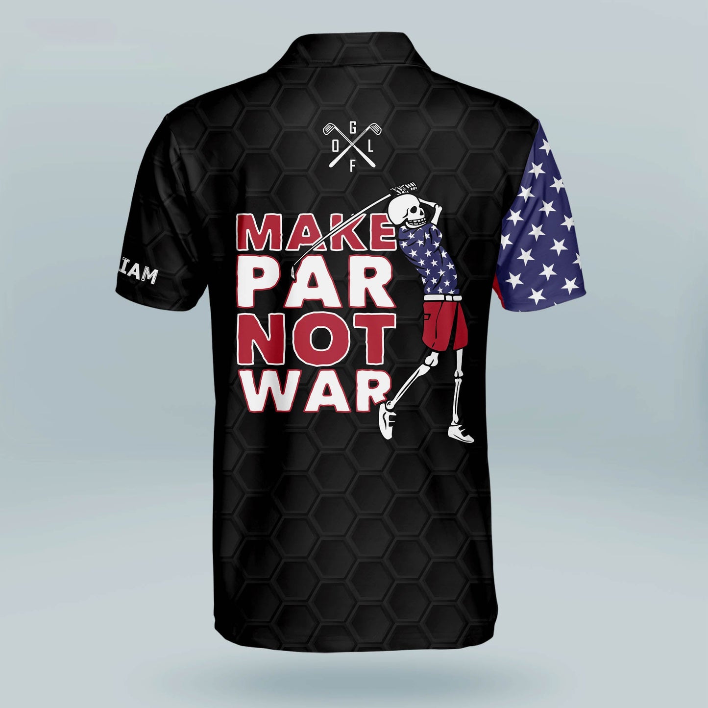 Make Par Not War Golf Polo Shirt GM0251