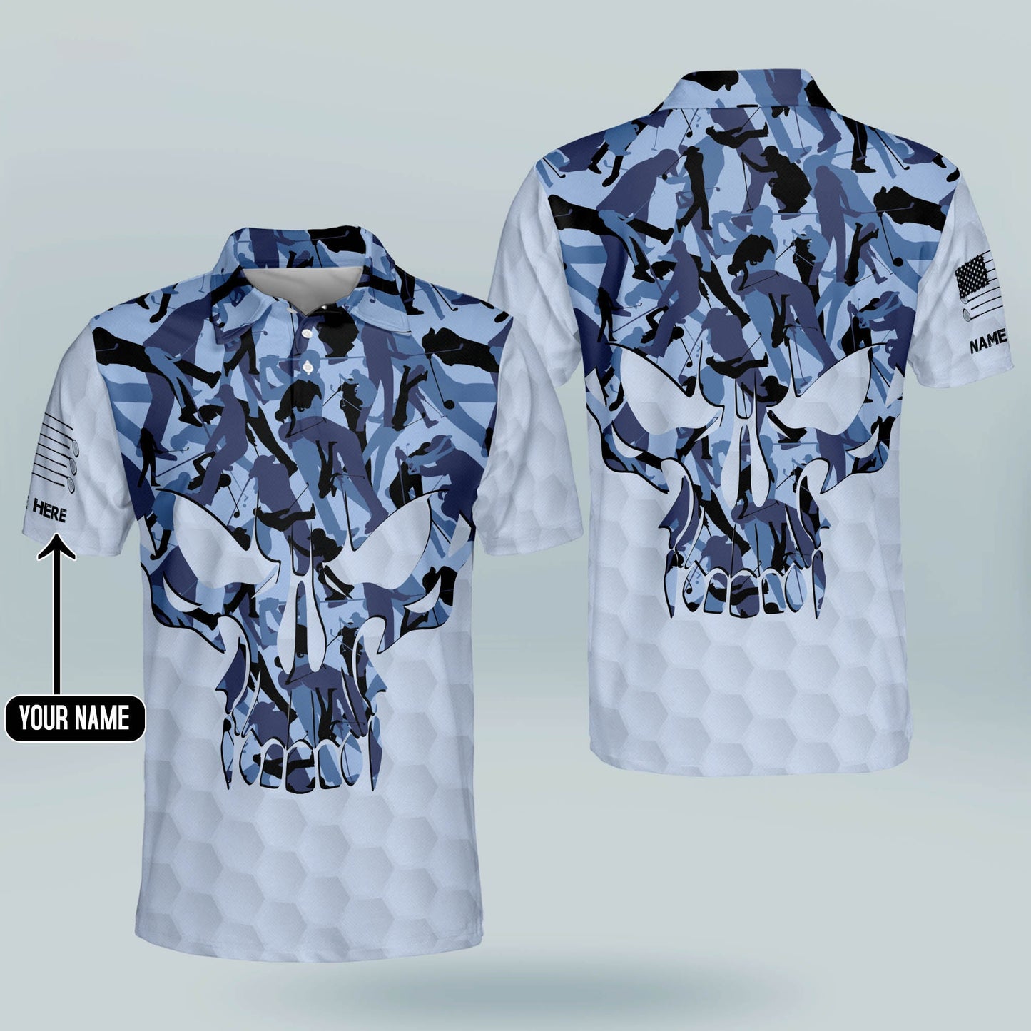 Skull Funky Golf Polo Shirt GM0305