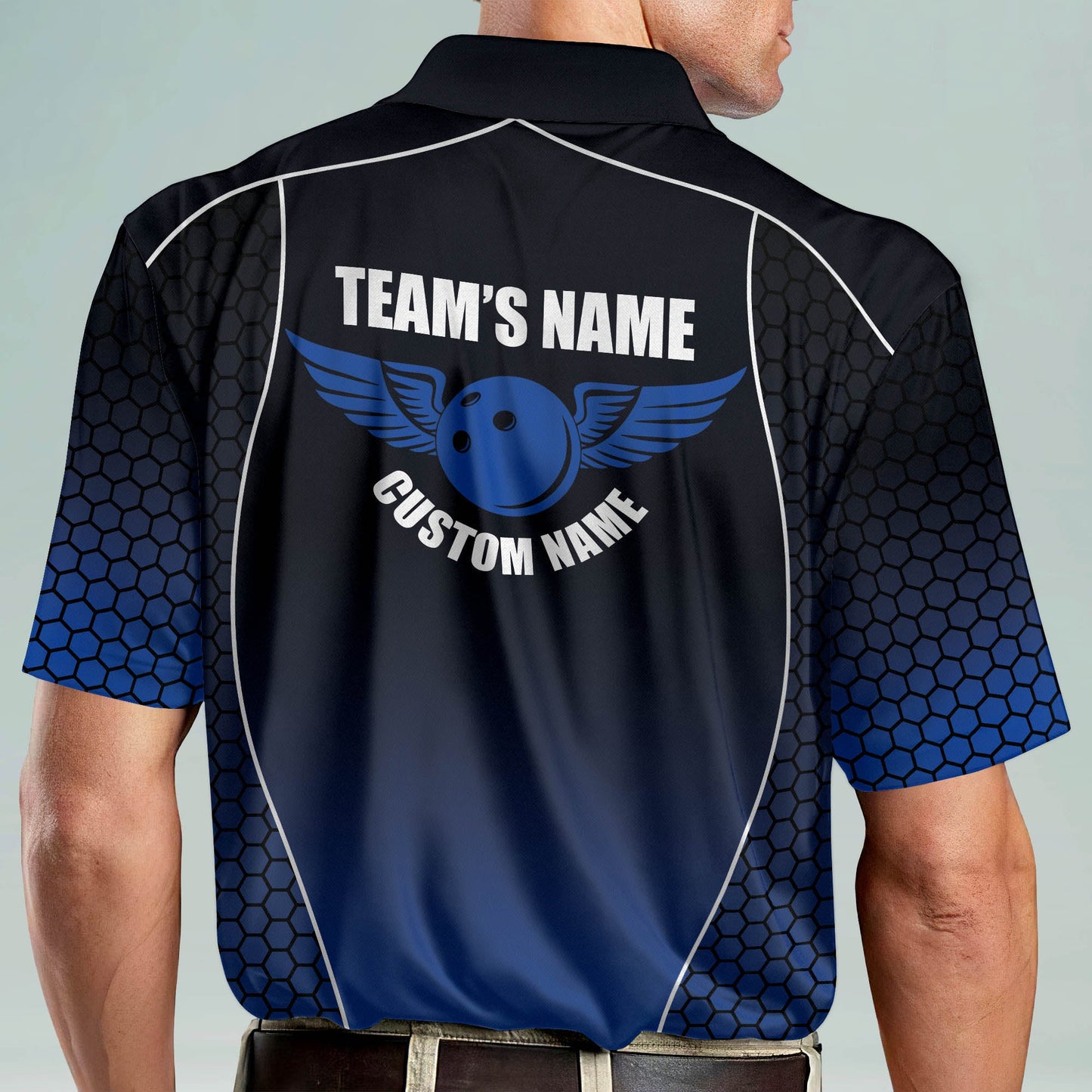 Custom Bowling Team Polo Shirts BM0091