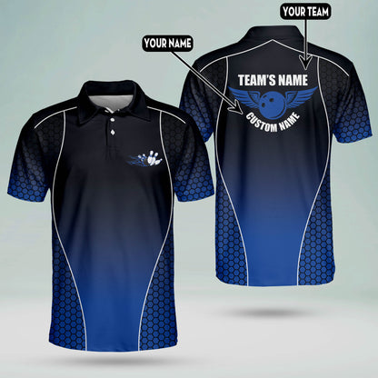 Custom Bowling Team Polo Shirts BM0091